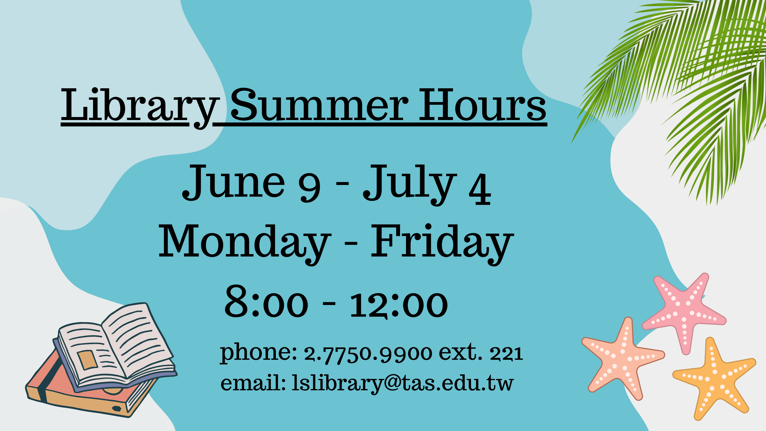 Library summer hours