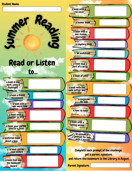 Rising Grade 3 Bookmark 2025