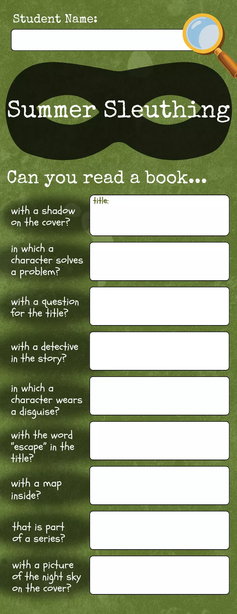 Rising Grade 4 Bookmark