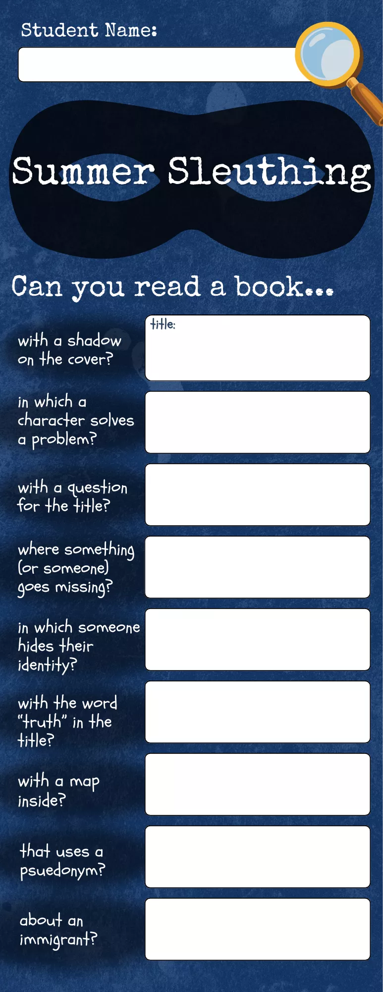 Rising Grade 5 Bookmark
